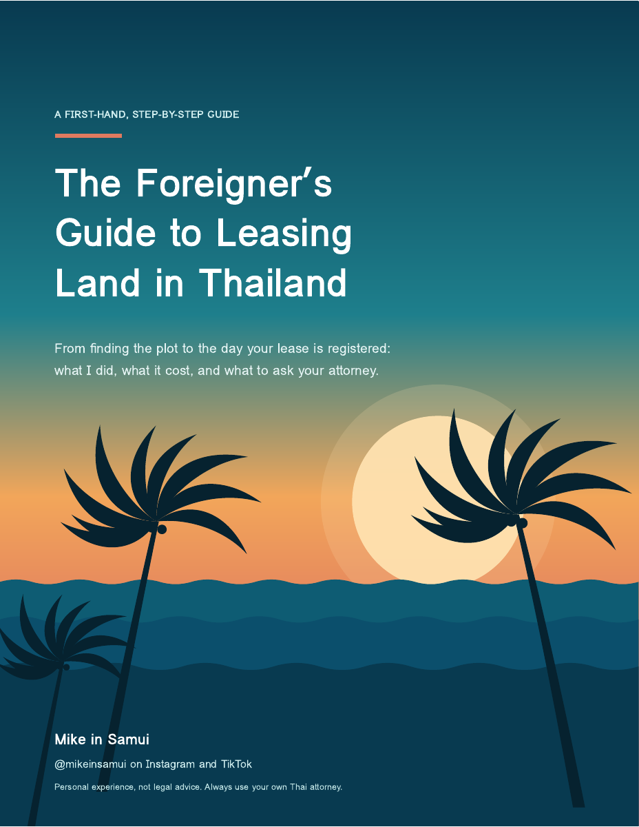 Guide cover: The Foreigner's Guide to Leasing Land in Thailand
